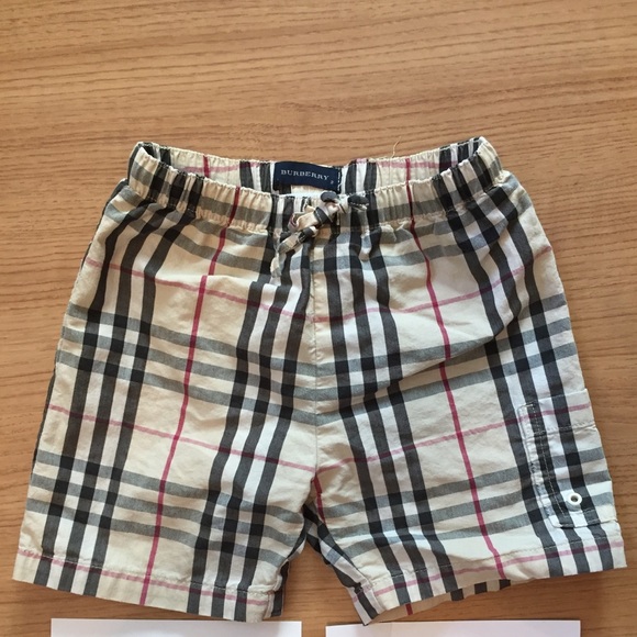burberry toddler swim trunks